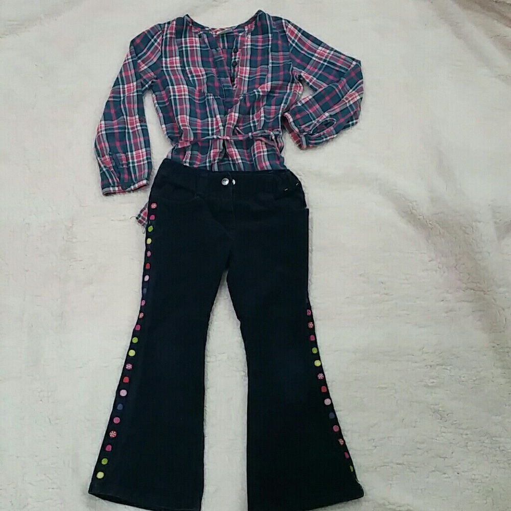 Mini Boden Shirt & Gymboree Corduroy pants